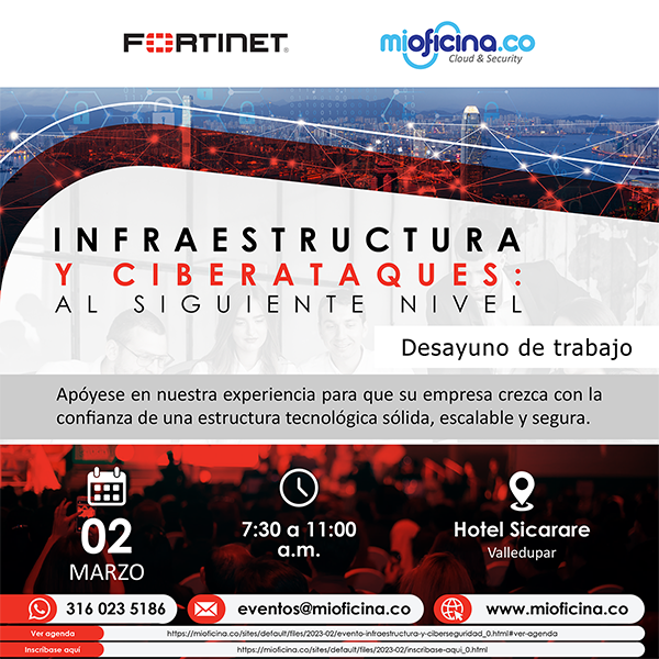Invitación Evento Infraestructura y Ciberataques: al siguiente nivel